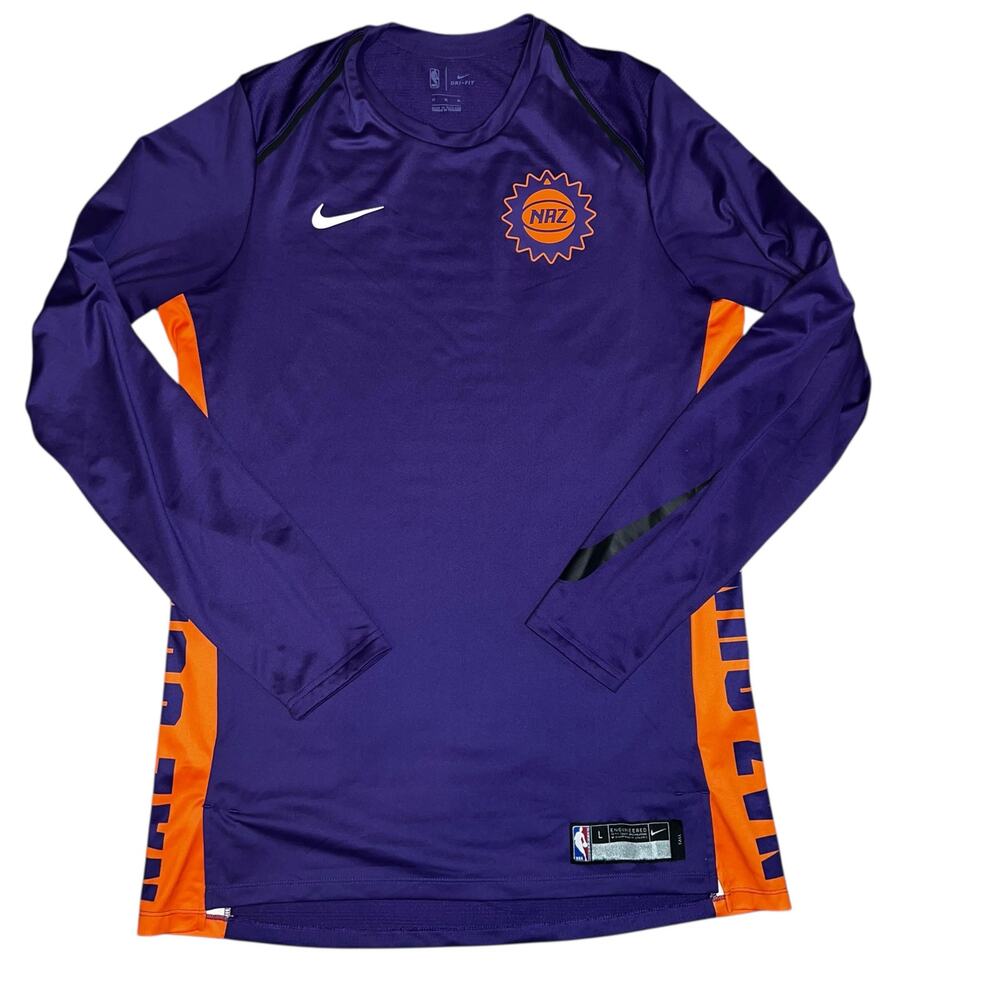 Northern Arizona NAS Suns Purple Nike long sleeve basketball shirt size large